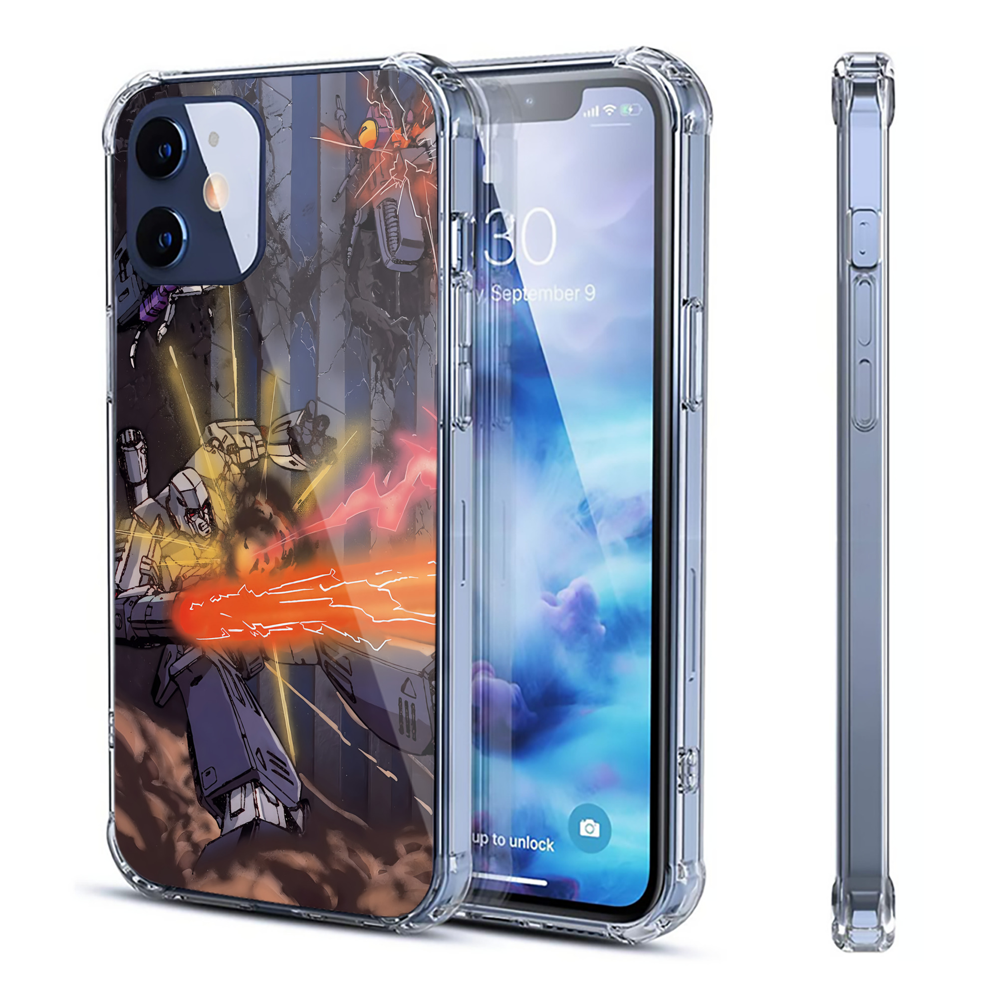 （画像用） Transformers トランスフォーマー 【iPhone 12シリーズ対応】透明スマホケース（クリアソフトケース）